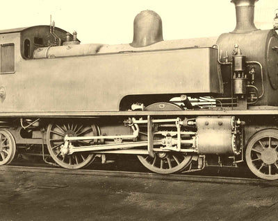 Shanghai-Nanking Tank Engine, China in 1943 vintage photo print