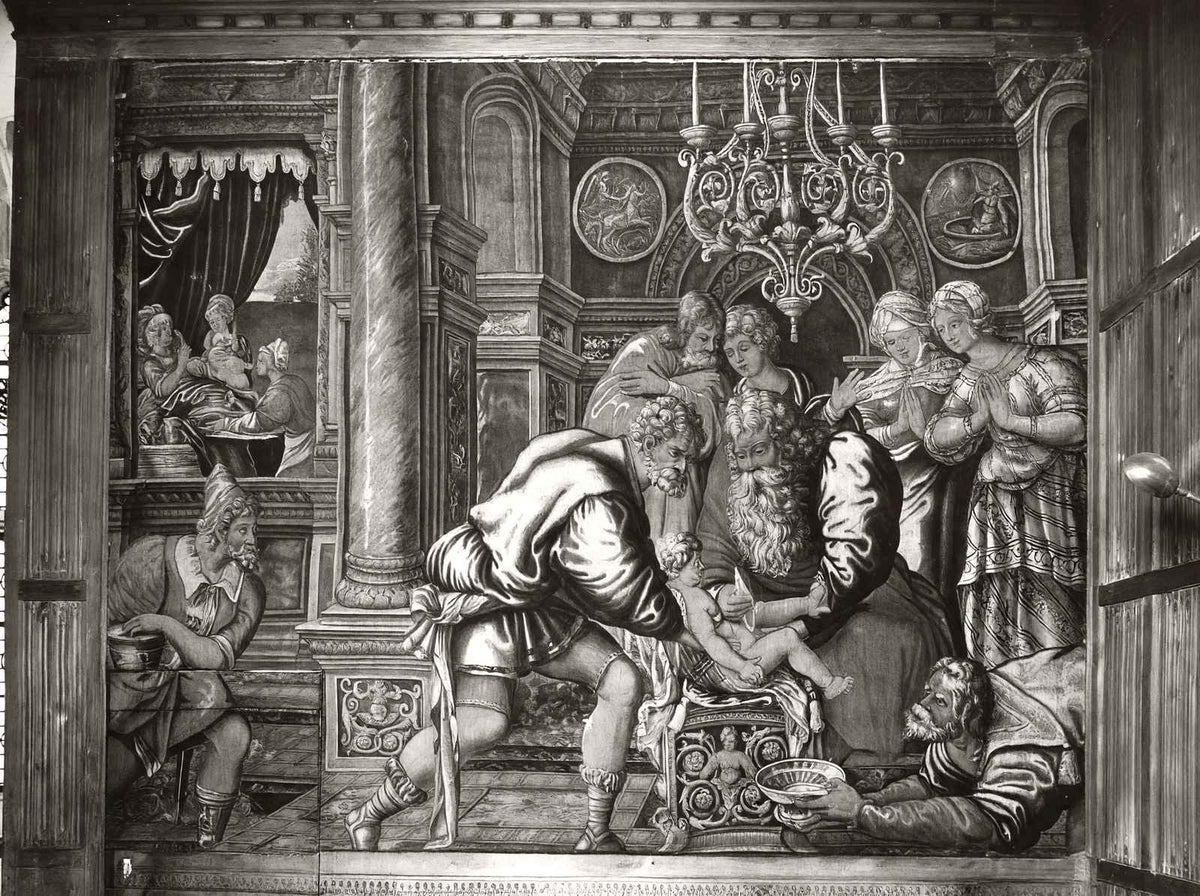 Circumcision of Isaac, Jerusalem Chamber 1935 vintage photo print
