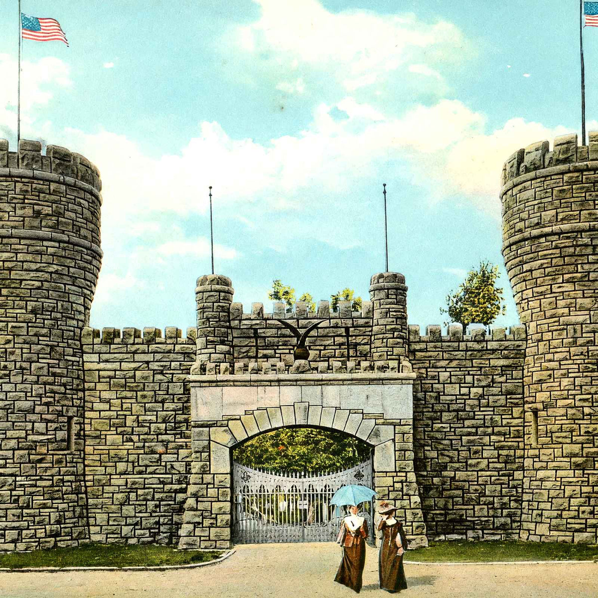 Point Park Entrance, Chattanooga, TN 1908 vintage print
