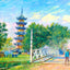 Loong Wah Pagoda, Shanghai, China art print