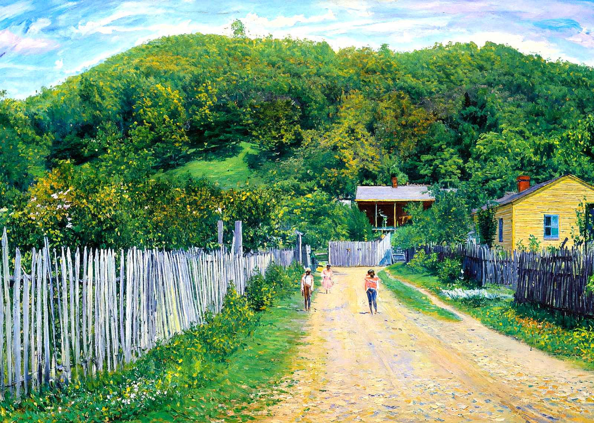 Chickasaw Bluff, Vicksburg, MS in 1906 painting