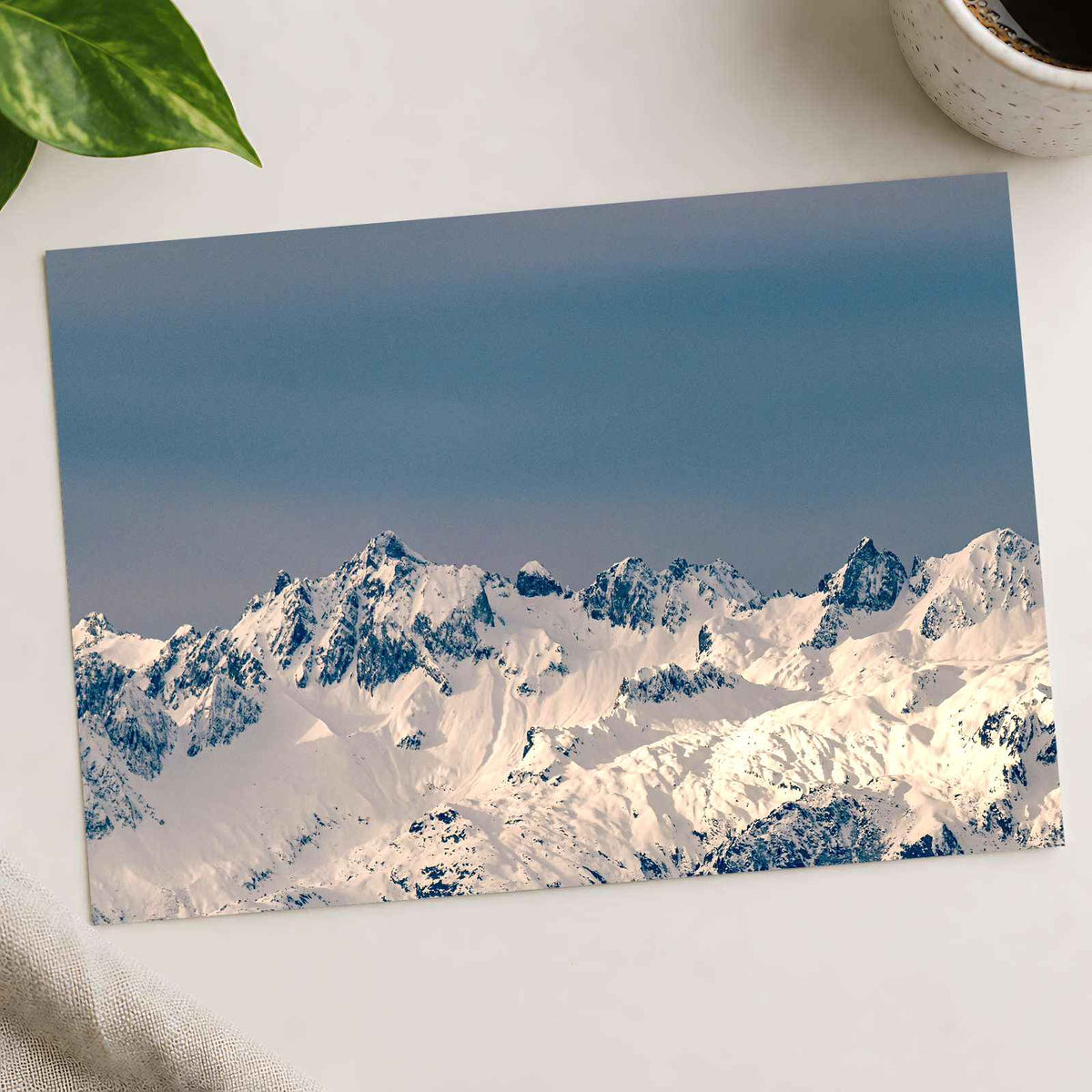 Snowy Alps Mountains by Arnaud Mariat Photo Print Wall Decor