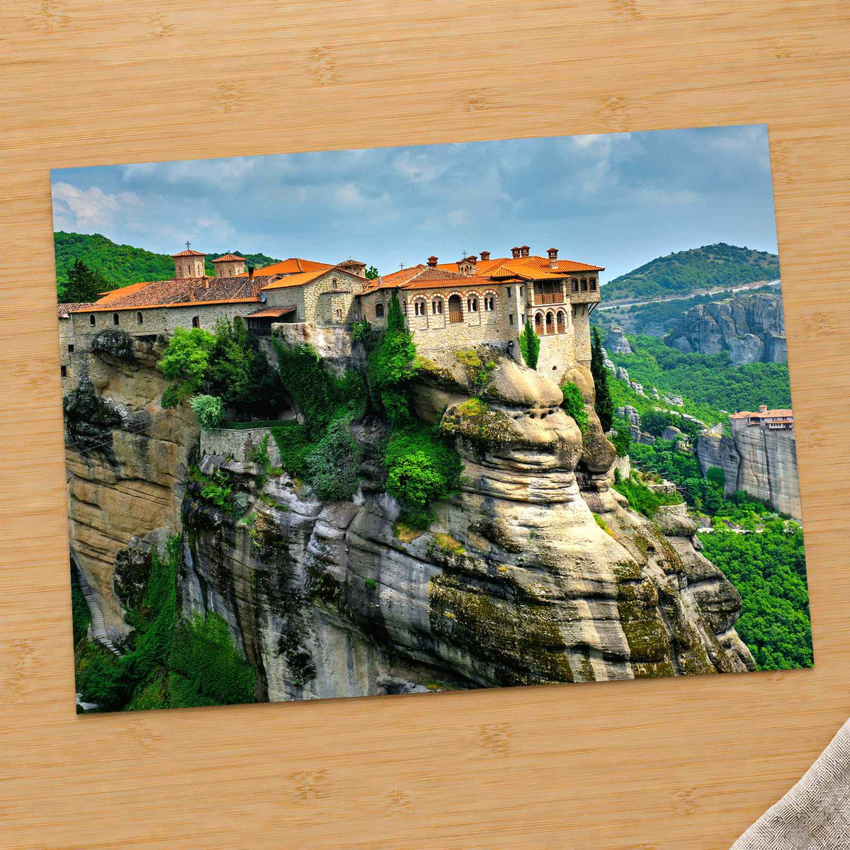 Monasteries in Greece (Rousanou, Varlaam) Photo Print Wall Decor
