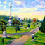 National Cemetery, Gettysburg, PA in 1906 art print