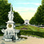 Sunken Gardens Fairmount Park, Philadelphia vintage print
