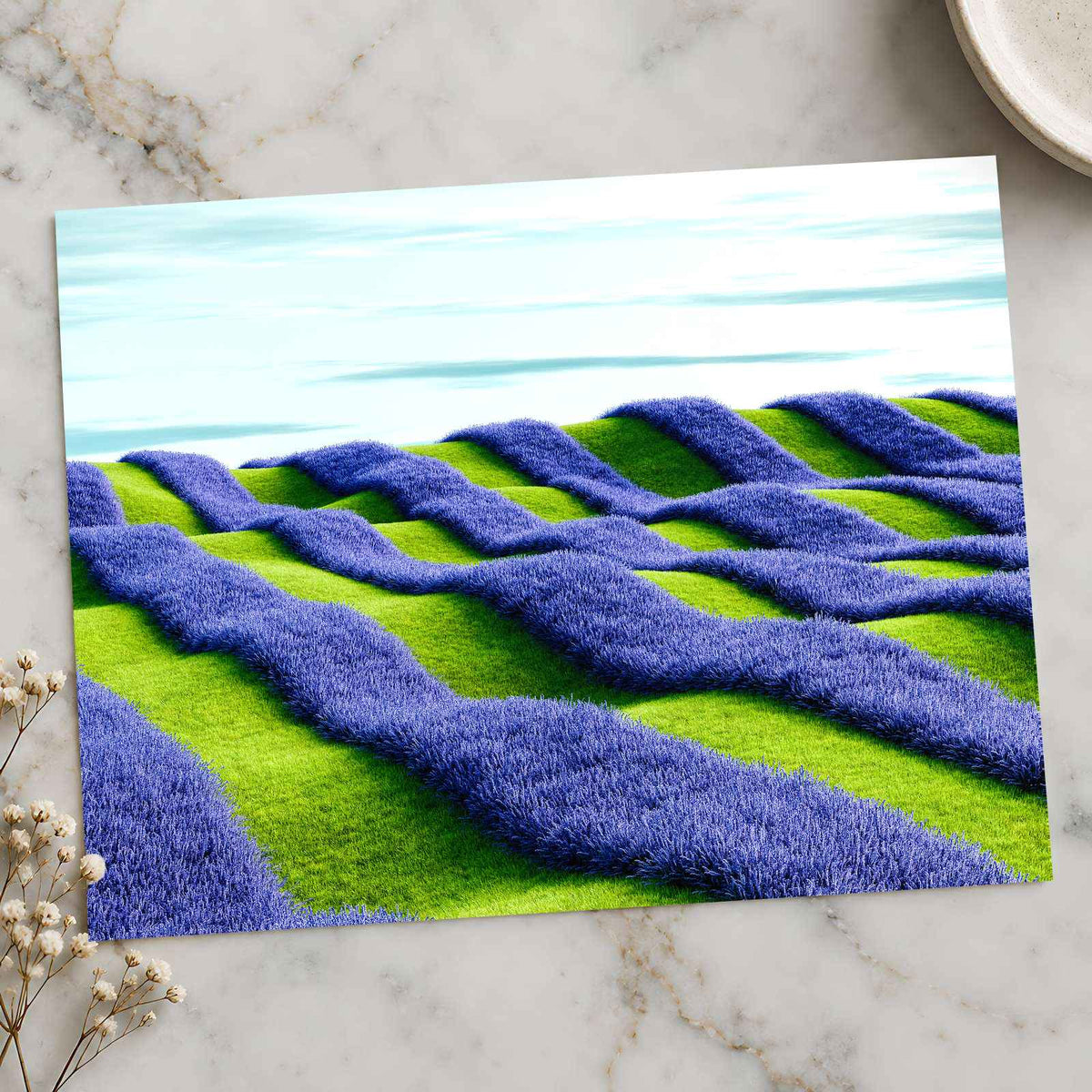 Lavendar Fields by Alex Shuper Photo Print Wall Decor