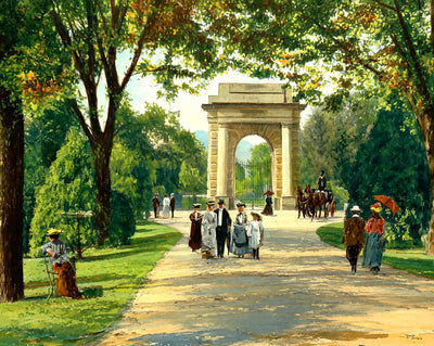 National Cemetery Entrance, Chattanooga, TN painting