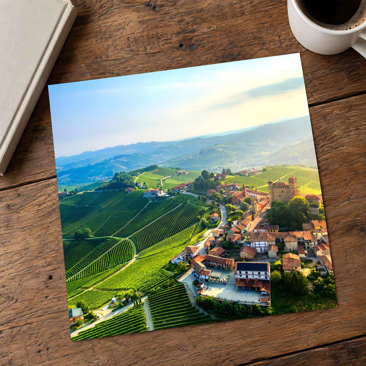 Serralunga d'Alba Vineyards Piedmont Italy Photo Print Wall Decor