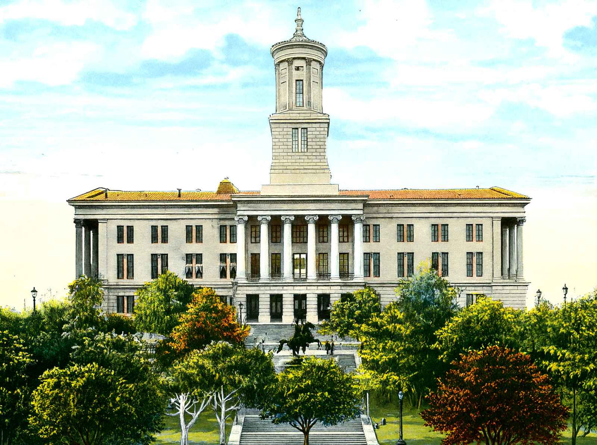 State Capitol, Nashville, TN in 1906 vintage print