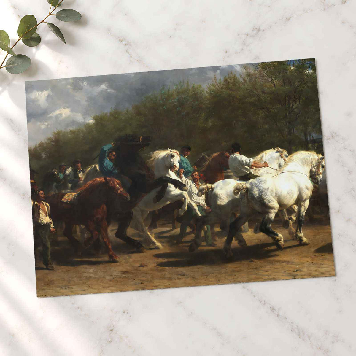 The Horse Fair art print by Rosa Bonheur (1852)