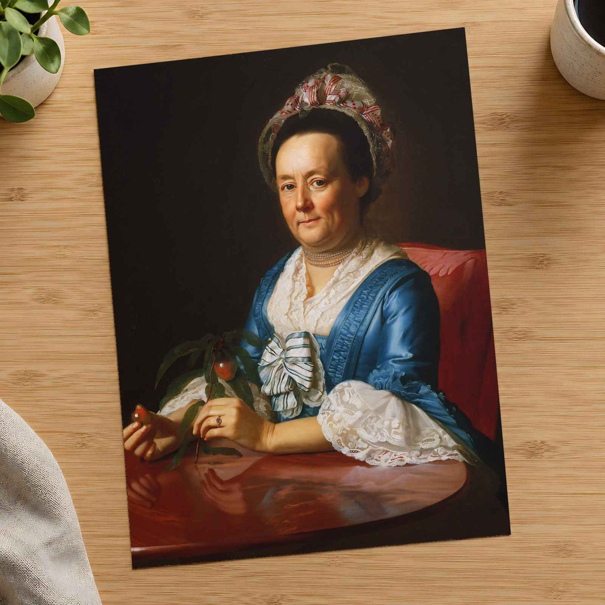 Mrs. John Winthrop fine art print by John Singleton Copley (1773)