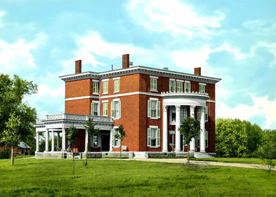 Residence on North Second St, Clarksville, TN vintage print