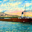Interstate Bridge, Superior, WI in 1906 art print