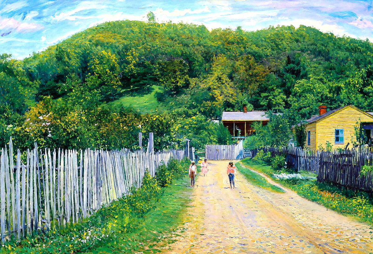 Chickasaw Bluff, Vicksburg, MS in 1906 painting