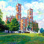 Vanderbilt Main Building, Nashville, TN 1906 art print