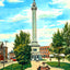 Battle Monument, Trenton, NJ in 1905 art print