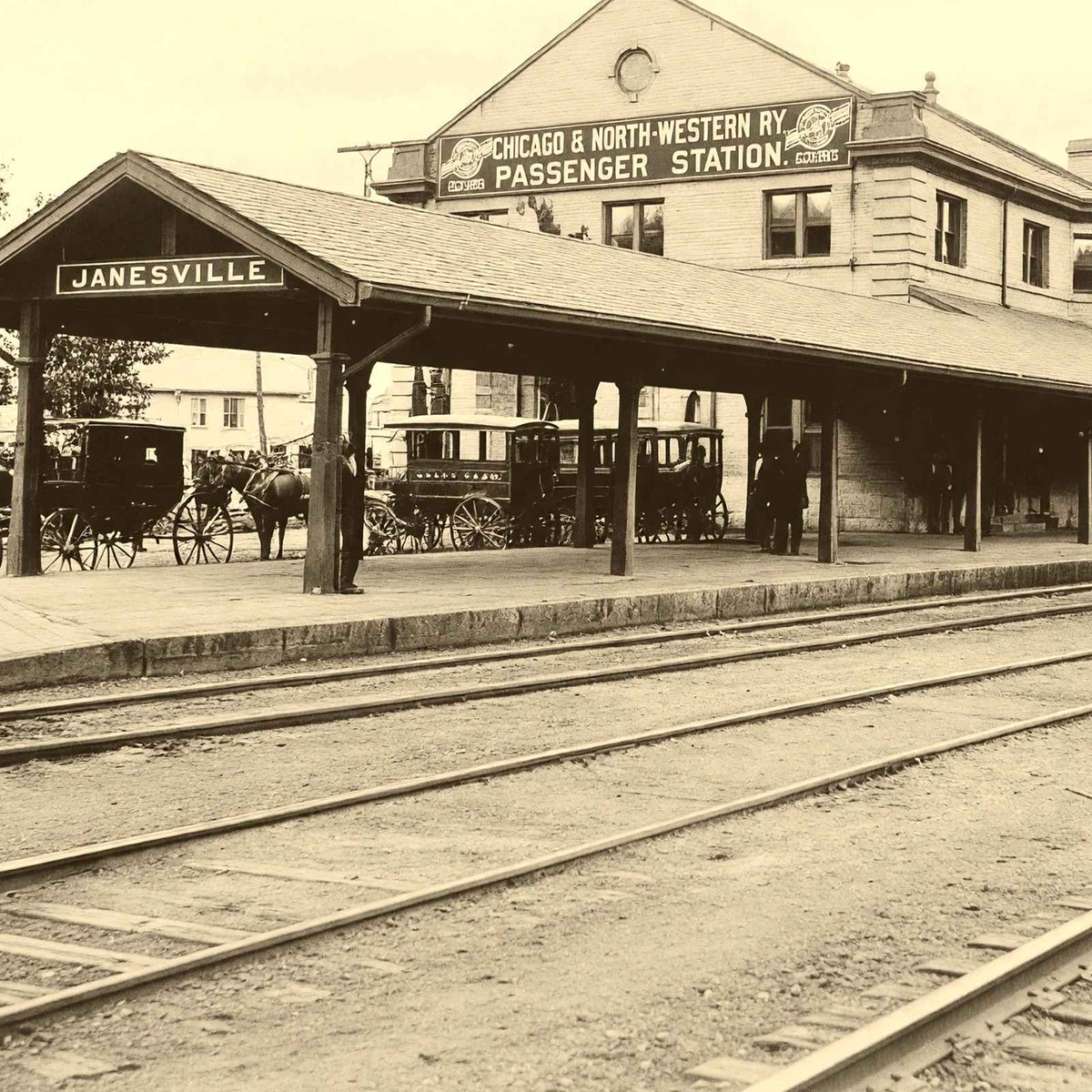 Historic Passenger Depot, Janesville WI 1905 restored photo print