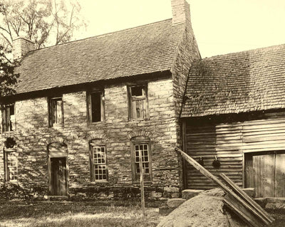 Historic Old Rock House Salisbury NC in 1905 restored photo print
