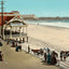 The Beach Atlantic City NJ in 1901 vintage print