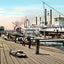 Mississippi River Steamer, New Orleans, LA vintage print