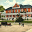 Snider Memorial Hospital, Salisbury, NC 1908 vintage print