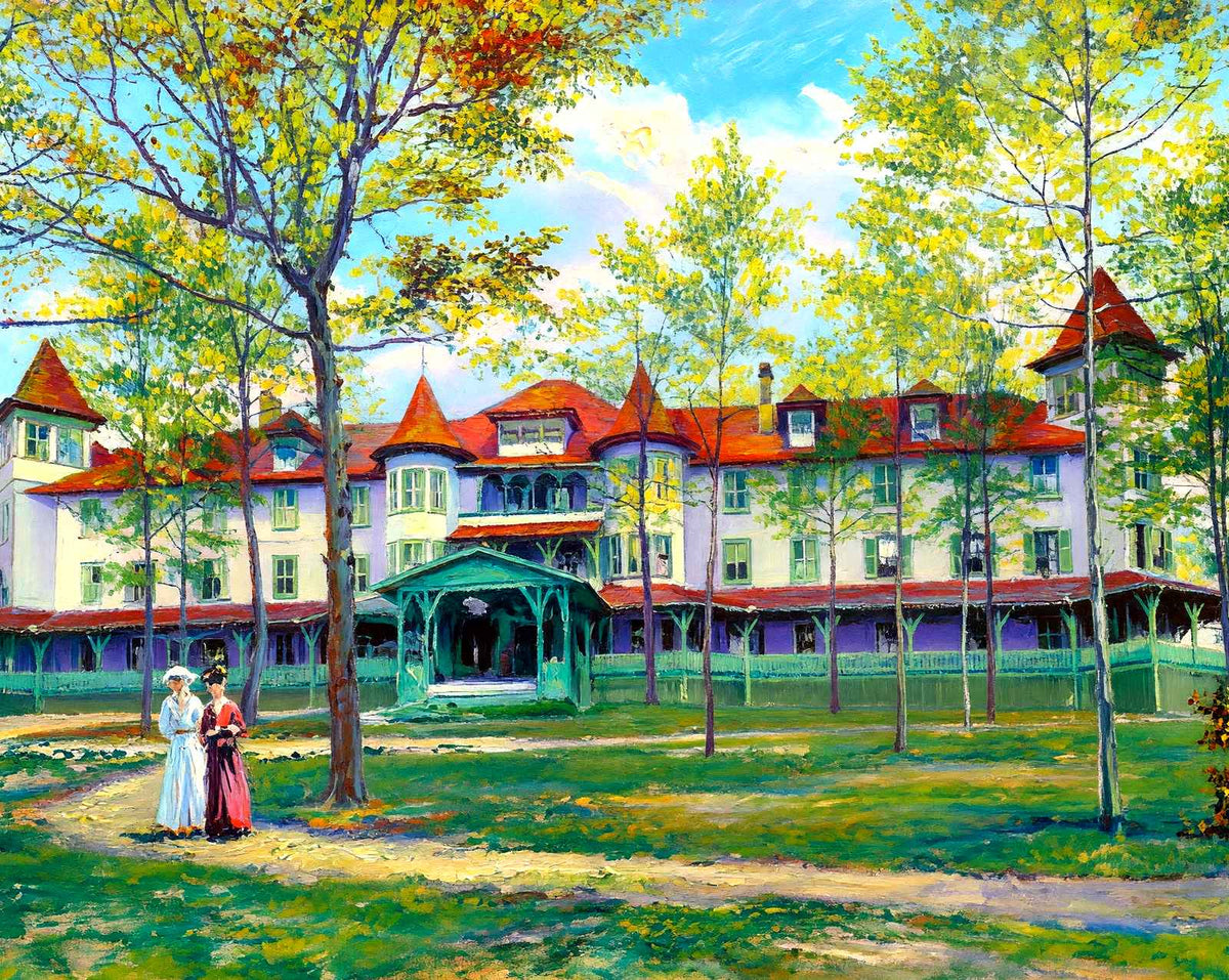 Hotel Wheeler, Hendersonville, NC in 1907 art print