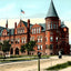 Public High School, Janesville, WI in 1907 vintage print