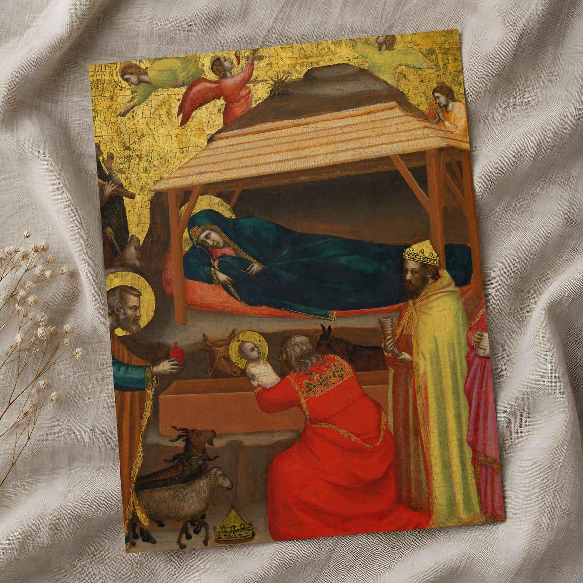 The Adoration of the Magi fine art print by Giotto di Bondone (1315)
