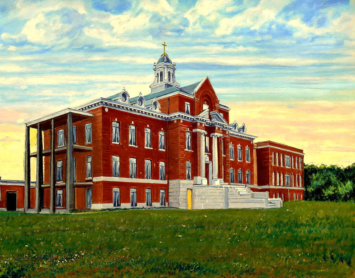 St Leo's Hospital, Greensboro, NC in 1906 art print