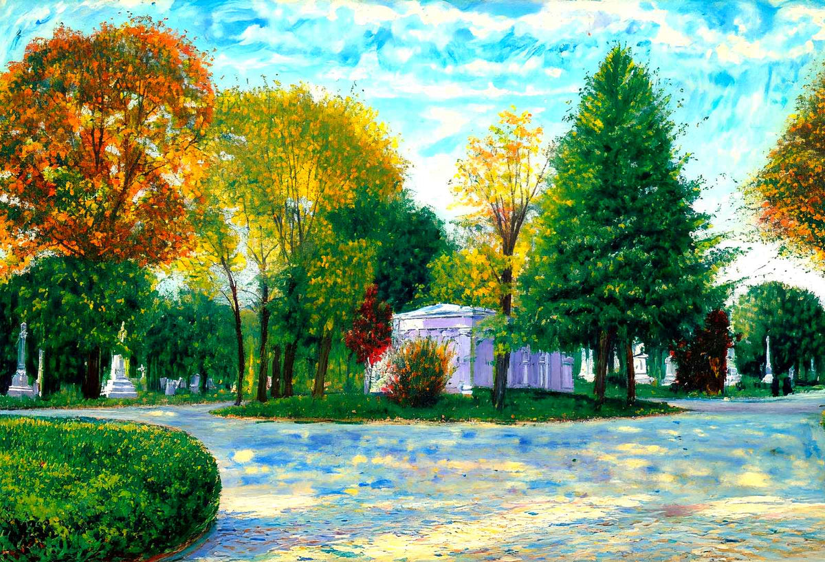 Mount Olivet Cemetery, Nashville, TN in 1906 art print