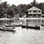 The Beach, Eagles Mere, PA in 1905 vintage photo print