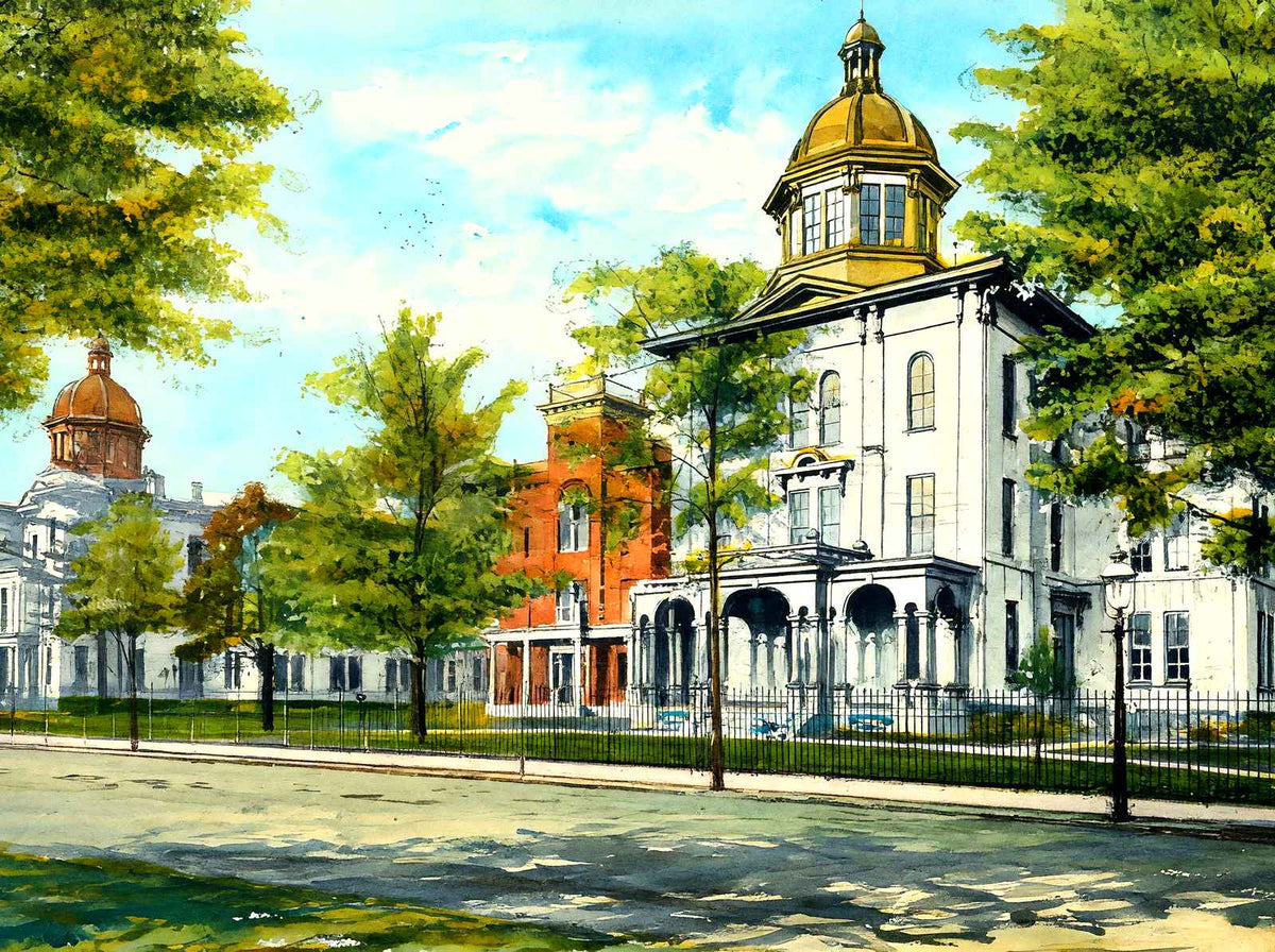 State Normal & Model Schools, Trenton, NJ art print