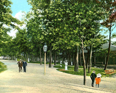 Pen Mar Park, Pen Mar PA in 1908 vintage print