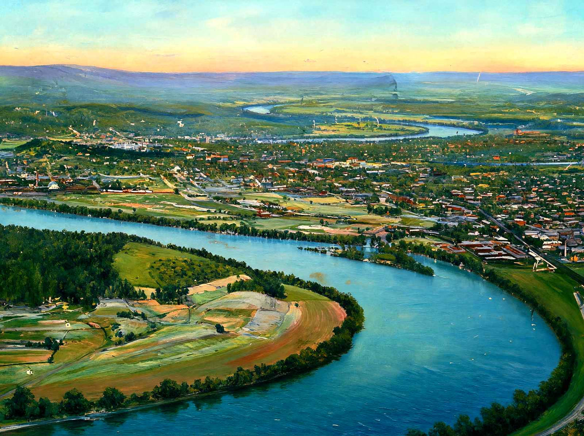 Point Lookout, Chattanooga, TN in 1905 art print