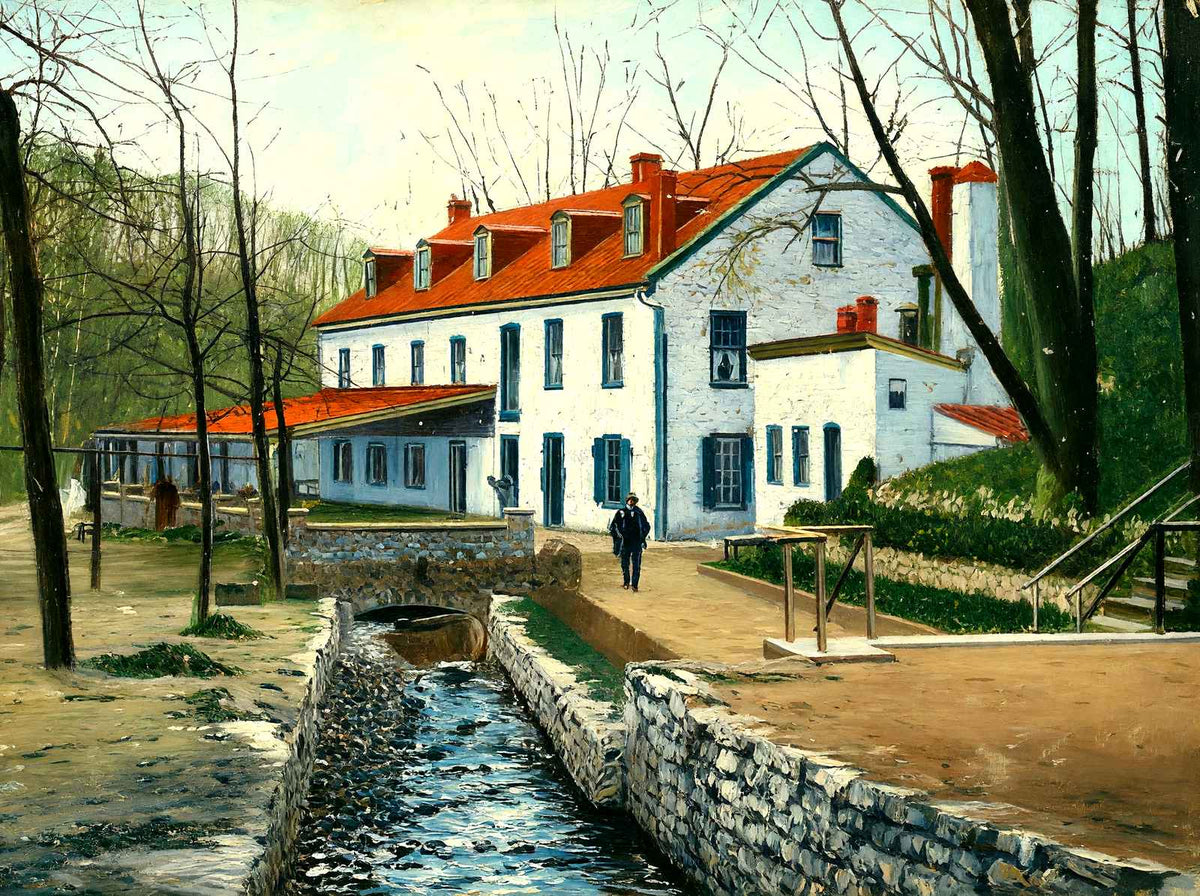 Mineral Springs Park Hotel, Reading, PA 1907 art print