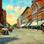 Fourth St from Pearl St, LA Crosse, WI (1906) art print