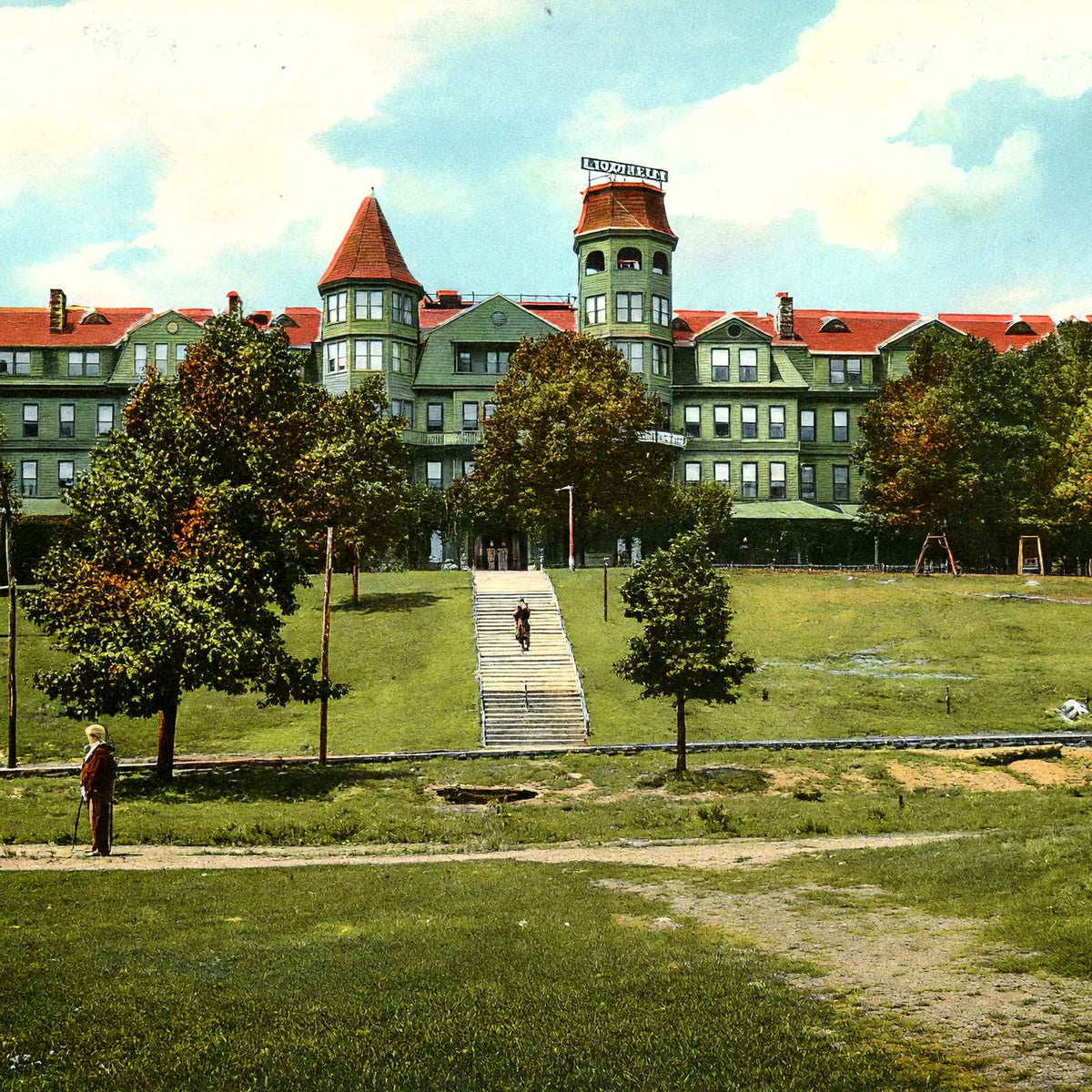 Lookout Inn, Chattanooga, TN in 1905 vintage print