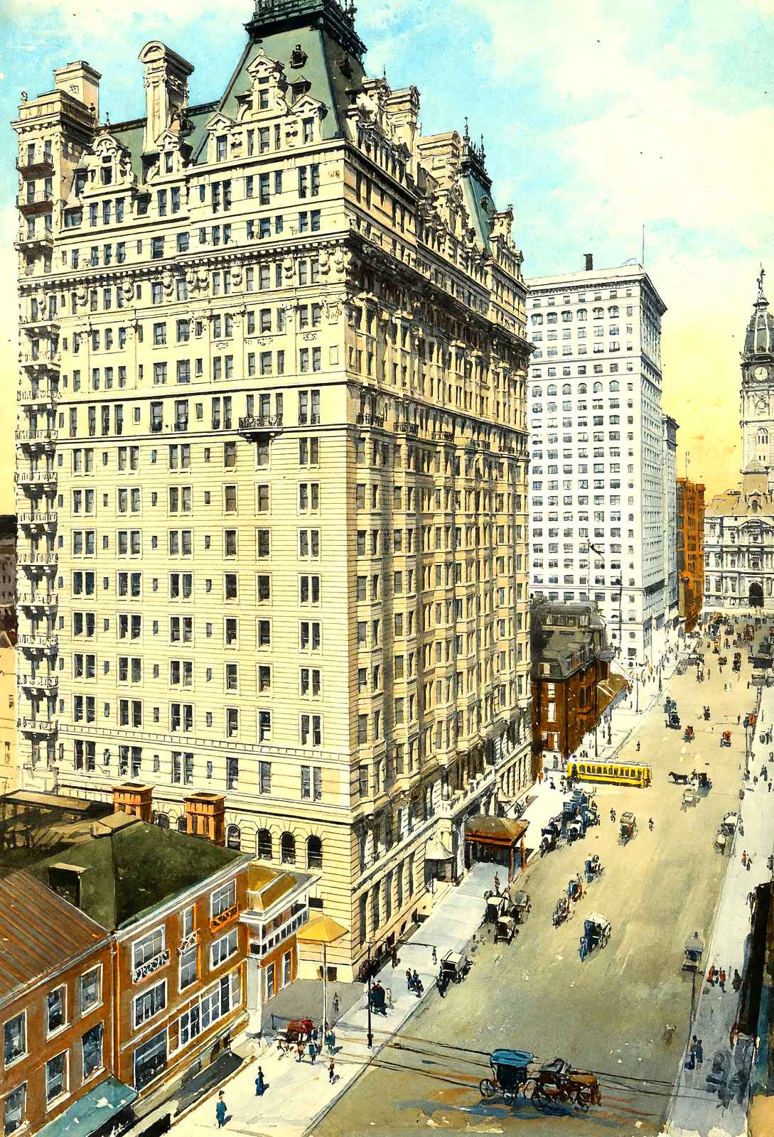 Hotel Bellevue Stratford, Philadelphia PA art print