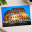 Colosseum Illuminated at Night in Rome Photo Print Wall Decor