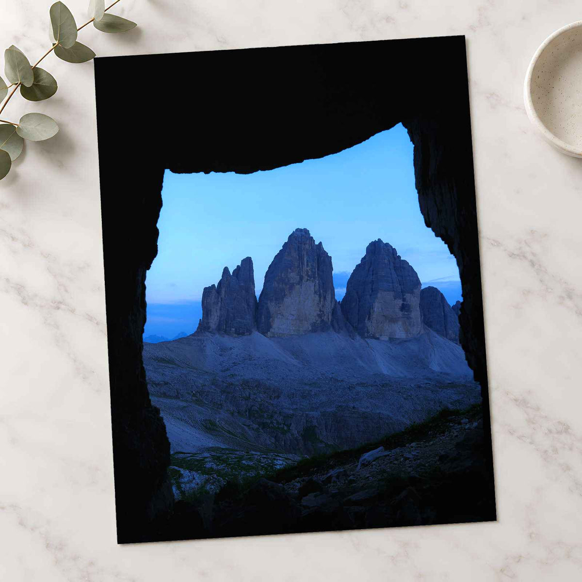 Dolomites from Cave by Daniel Mirlea Photo Print Wall Decor