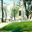 First Defender Monument, Reading PA in 1907 art print