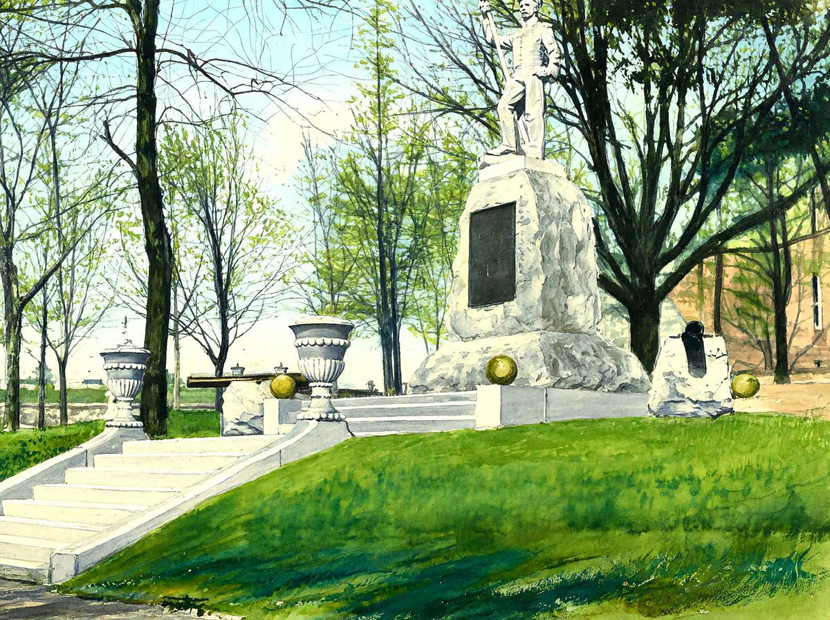 First Defender Monument, Reading PA in 1907 art print