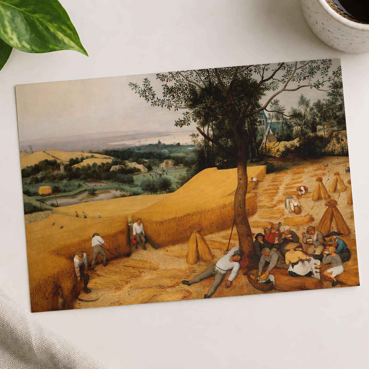 The Harvesters painting by Pieter Bruegel the Elder (1565)