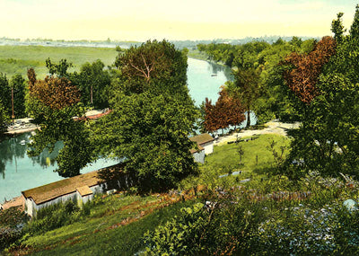 Conestoga Creek Bathing Resorts, Lancaster PA vintage print