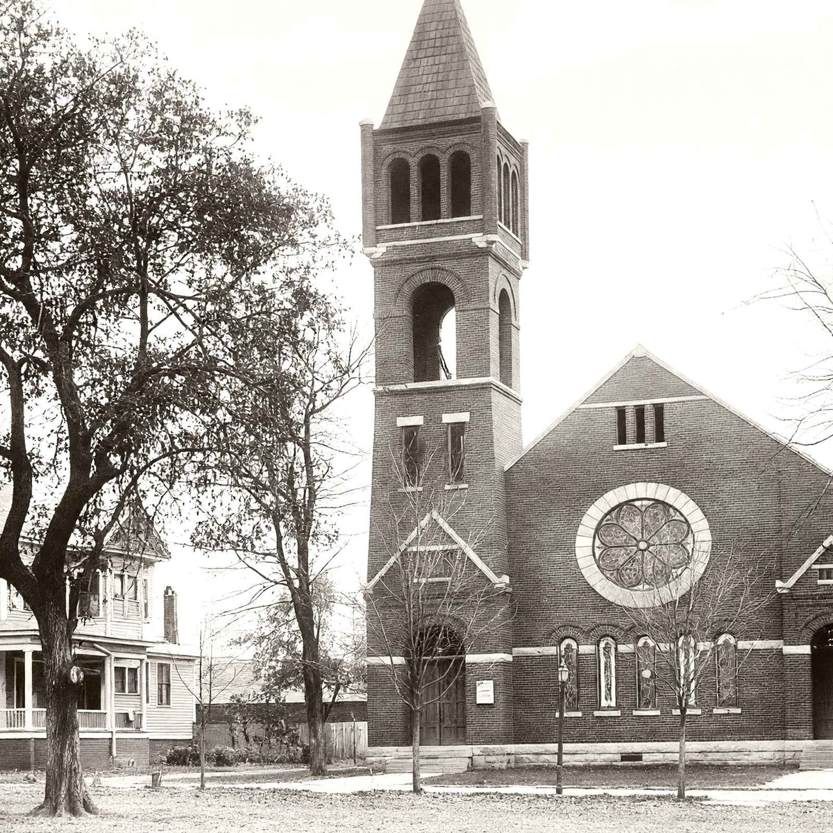 Historic First Methodist Church, Salisbury NC restored photo print