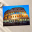 Colosseum Illuminated at Night in Rome Photo Print Wall Decor