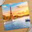 Eiffel Tower and Cruise Ship Photo Print Wall Decor