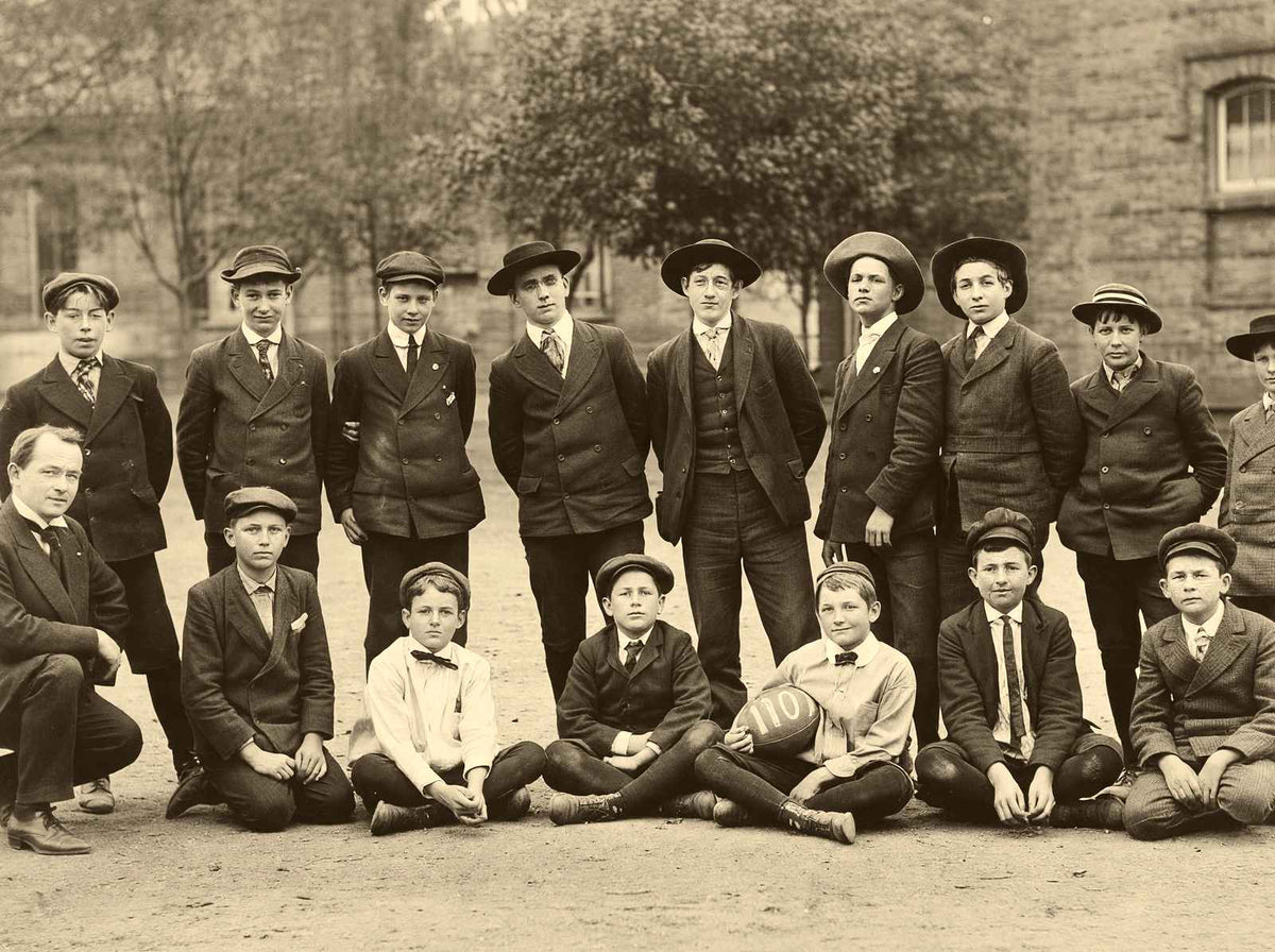 Historic 8th Grade Football Team Salisbury NC vintage photo print