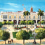 The Palace, Havana, Cuba in 1913 vintage print