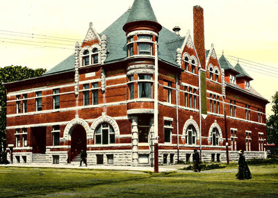 Ymca Building, Janesville, WI in 1907 vintage print